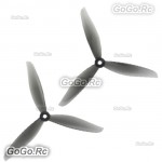 Tarot 2-Piece 6-inch 3-Blade 6045 Racing Propeller Blade Clockwise CW for 300 350 Quadcopter Drone Black TL1607