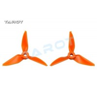 Tarot 5051 5 inch Tri-Blade Orange Propellers CW/CCW RaceKraft Style - TL5E1-D