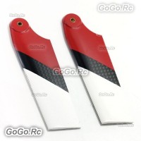 Tarot Carbon Fiber Tail Blade Red for T-rex Trex 600 Helicopter (TL60128-03)