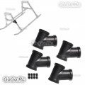 Tarot 4-Piece 12MM Y-Type Landing Skid Mount for RC Helicopter Upgrade GAUI X7/Tarot 600 700 800E TL800A03