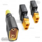 3-Piece XT90 male to XT60 female adaptor/connector/plug block for RC Car Plane Drone Heli LiPo Battery -TT-022x3