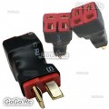 3- Piece T-Plug Deans Style Parallel RC Battery ESC Connector / Adapter 1-Male To 2-Female 1M2F   - TT-032x3