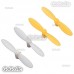 4 Pcs RC Quadcopter Rotor Blades Propeller Yellow For Q4 Nano Wltoys V272 H111 Cheerson CX10 CX11 395 - V272-01YY