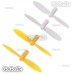 4 Pcs RC Quadcopter Rotor Blades Propeller Yellow For Q4 Nano Wltoys V272 H111 Cheerson CX10 CX11 395 - V272-01YY