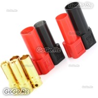 2 Pair XT150 6mm Large Current Motor Bullet Connector Male/Female w/Sleeve 