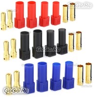6 Pair XT150 6mm Large Current Motor Bullet Connector Male/Female w/Sleeve