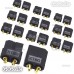 10 Pairs XT60 Bullet Connectors Plugs Male & Female For RC LiPo Battery Black