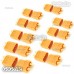 10 Pairs XT60 Bullet Connectors Plugs Male & Female For RC LiPo Battery