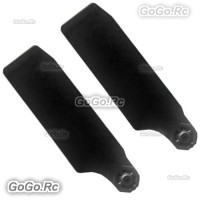 Steam 71mm M2 Plastic Tail Rotor Blade Black for Steam AK400 /420 RC Helicopter - ZC71-M2