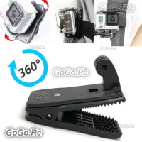 360° Rotary Backpack Hat Fast Clamp Clip Mount for GoPro Hero 2 3 3+ 4 - GP95