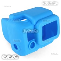 Bule Soft Silicone Case Cover Protector Accessories for GoPro Hero 3 - GP55BU