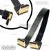 2x FPV Dual Down Angled 90 Degree HDMI Type A Male to Male HDTV Flat Cable 20cm