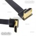 FPV Dual Down Angled 90 Degree HDMI Type A Male to Male HDTV FPC Flat Cable 20cm