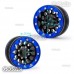 4x Alloy Beadlock 1.9" Blue Wheels Rims for trx4 SCX10 D90 CC01 1/10 RC Crawler