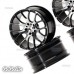 Aluminum Black Wheel Rims Hub for Tamiya TT-01 TT-02 XV-01 HSP HPI 1/10 RC Car