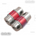 2x Elastic Coupling Universal Joint 4mm x 4mm Coupler for RC Boat MONO Yacht