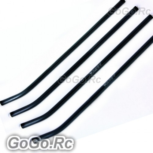 Aluminum Skid Pipe X 4 For T-rex Trex 250 - Black (RH25034-02)