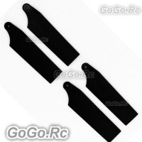 2 Set Tail Rotor Blade For Align Trex 450 PRO V3 Black (RH45035-01x2)