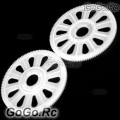 New Slant Thread Main Drive Gear 121T x2 For T-Rex 450 Helicopter White RH45156WH