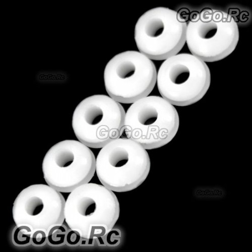 10 Pcs 450 / 500 Canopy Grommet Nuts for T-Rex Helicopter White (LMHS1279Wx10)