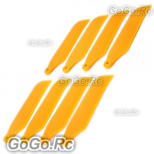 4 set Tail Rotor Blade For T-rex 450 Helicopter -Yellow (AHS1208-YY)