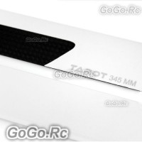 Tarot 345mm Carbon Rotor Blade White For TREX 450-480 Helicopter - RH1158-05