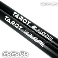Tarot 2 Pcs Black Tail Boom Φ11xΦ12.07x405mm For 450 - 480 Helicopter RH48002-01