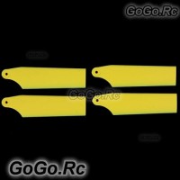 2 set Tarot 68mm Tail Rotor Blade Yellow For 450 - 480 Helicopter (RH48035-01)