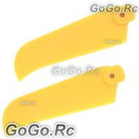 Yellow Tail Rotor Blade For T-rex 500 Helicopter (RH50035-YY)