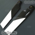 3K Carbon Fiber Tail Blade For T-REX Trex 500 Helicopter - Black White (RH50087)