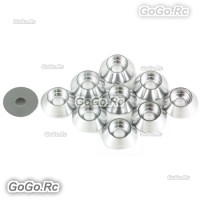 10 Pcs Main Frame Hardware Washers Body Gaskets Silver For M3 Screws 550 Helicopter