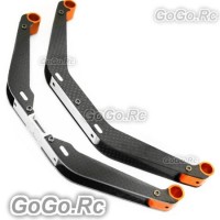 Tarot New type Carbon Fiber Landing Skid Orange For Trex 550 600 (RH60126-01)