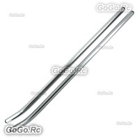 Silver Aluminum Skid Pipe For T-REX 550 550E 600E Helicopter - GT550-032