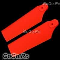 550 Tail Rotor Blade For Align Trex T-rex Helicopter - Fluorescent Orange (RH55035-02) 