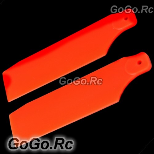 700 Tail Rotor Blade For Trex T-rex Helicopter Fluorescent Orange (RH7057-03)