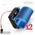 2 Pcs Hobbywing EZRUN Combo C1 Motor Heat Sink Cooling Fan for 3660 3674 Motor