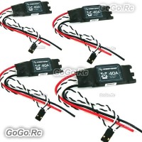 4 Pcs Hobbywing XRotor 40A OPTO Brushless ESC 2-6S For RC Multicopter Drone