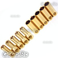 5.5mm Gold Bullet Connector for Battery Motor Esc x 5 Pairs For Rc (BY504-05)