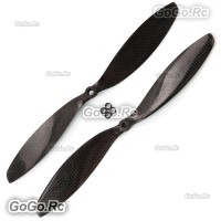 2 Pcs 11x4.7" 1147 Carbon Fiber CW CCW Propeller Props for Quad Multi-Copter