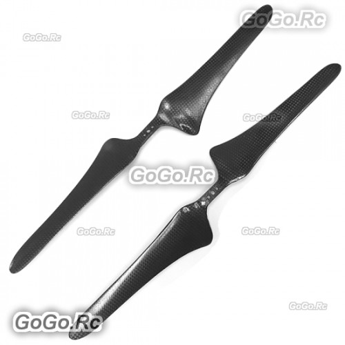 1 Pairs 1655 16x5.5" Carbon Fiber CW CCW Propellers For MultiCopter Drone