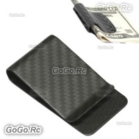 Real Carbon Fiber Money Clip Matte Black Credit Card holder Money Wallet H00005