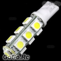 2x T10 13-SMD 5050 LED Car Lights Bulbs Lamp 194 168 - White (LE001-13WH)