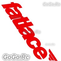 Fatlace Sticker Decal Emblem HellaFlush JDM Drift Red 52mmx200mm - CSF004RD