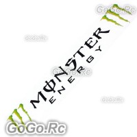 Monster Energy Sticker Decal JDM Racing Car Bumper Black 57mmx300mm - CSM007BK