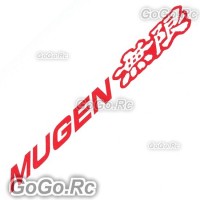 Mugen Sticker Decal JDM Racing Sport Red 26mmx200mm - CSM008RD