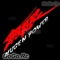 Mugen Power Sticker Decal JDM Racing Sport Red & Silver 68mmx200mm - CSM012RW