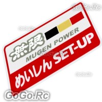 Mugen Power Setup Sticker Decal JDM Racing Sport 68mmx120mm - CSM002