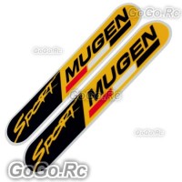 2 Pcs Mugen Sport Sticker Decal JDM Racing 30mmx150mm - CSM003