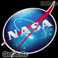 NASA National Aeronautics and Space car sticker 100mm x 120mm (CSN001)