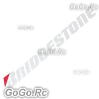 BRIDGESTONE Racing Tyre Sticker Decal Red & White 25mmx200mm - CSB003WR